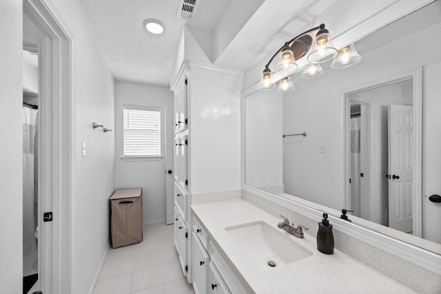 16235 Salmon Ln, Spring, TX 77379 - full bath featuring vanity and tile patterned flooring