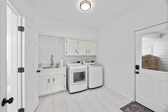 16235 Salmon Ln, Spring, TX 77379 - laundry area with separate washer and dryer and cabinet space