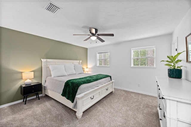 16235 Salmon Ln, Spring, TX 77379 - bedroom featuring light carpet and a ceiling fan