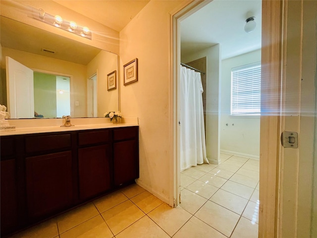 9458 Grand Spark Dr, Rosharon, TX 77583 - full bathroom with tile patterned floors and vanity