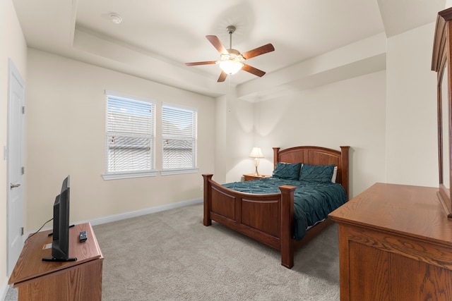 2623 Shady Woods Ln, Houston, TX 77008 - bedroom featuring light colored carpet and ceiling fan