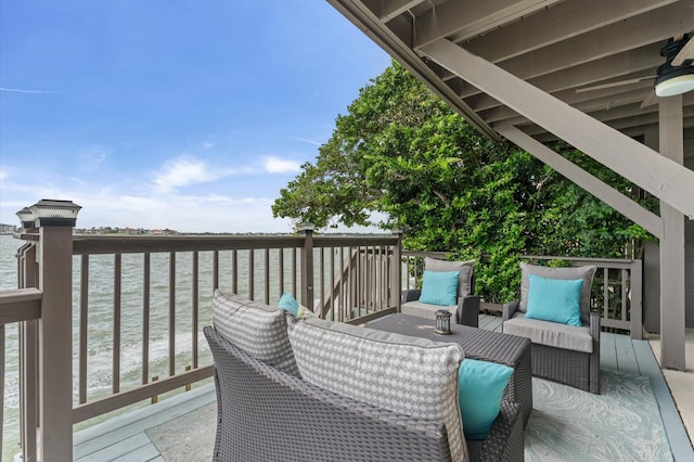 2816 Lighthouse Dr, Houston, TX 77058 - deck featuring a water view