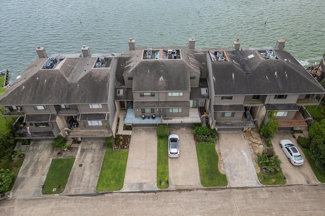 2816 Lighthouse Dr, Houston, TX 77058 - aerial view of property and surrounding area featuring a large body of water