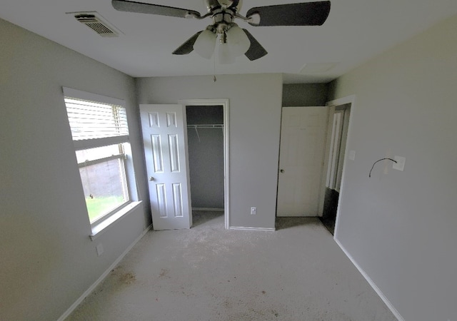 3301 Clover Hill Ln, Texas City, TX 77591 - unfurnished bedroom featuring ceiling fan and a closet