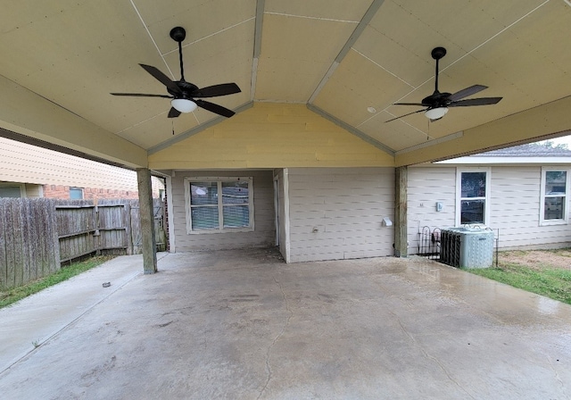 3301 Clover Hill Ln, Texas City, TX 77591 - view of patio / terrace with a ceiling fan