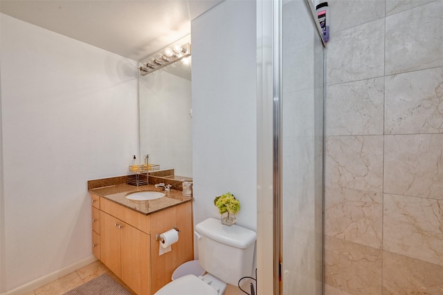 3505 Sage Rd Unit 1206, Houston, TX 77056 - full bathroom featuring vanity, a shower, and tile patterned flooring