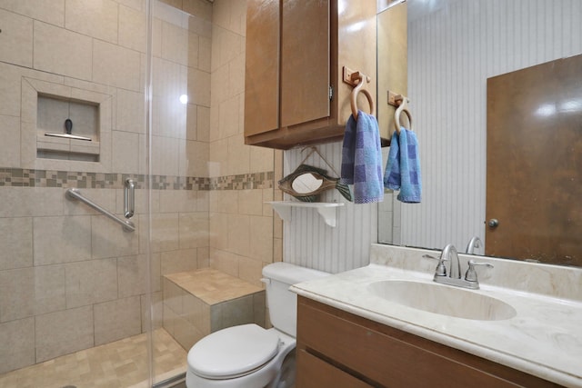 63 Harbour Row Dr, Coldspring, TX 77331 - bathroom with a shower stall and vanity