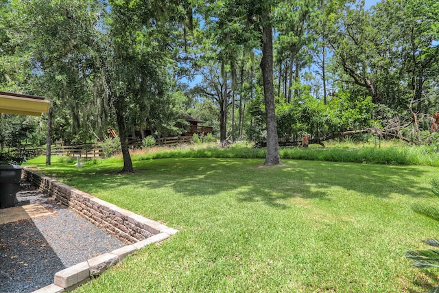63 Harbour Row Dr, Coldspring, TX 77331 - view of grassy yard with view of scattered trees