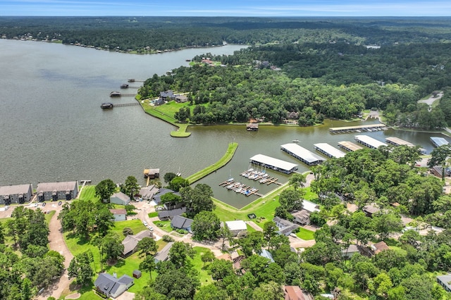 63 Harbour Row Dr, Coldspring, TX 77331 - aerial view of a nearby body of water