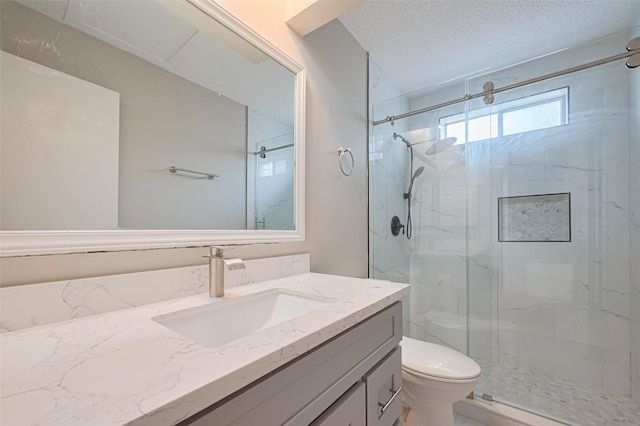 6822 Stonewater, Houston, TX 77084 - full bathroom with vanity and a marble finish shower