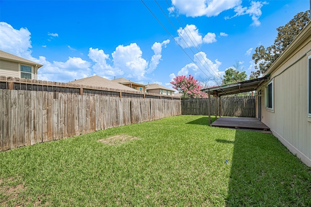 6822 Stonewater, Houston, TX 77084 - fenced backyard with a deck