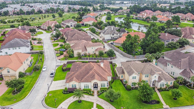 9503 Martha Springs Dr, Houston, TX 77070 - aerial view of residential area featuring a nearby body of water