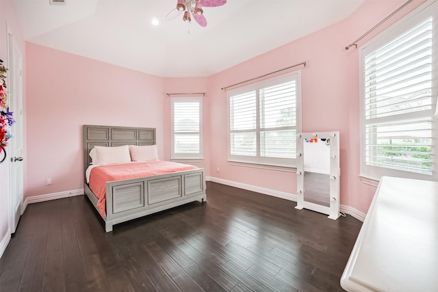9503 Martha Springs Dr, Houston, TX 77070 - bedroom with multiple windows and dark wood-style floors