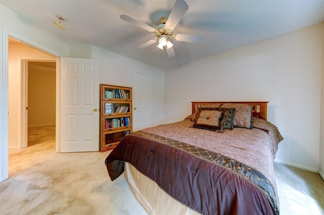 3910 Sand Myrtle Dr, Houston, TX 77059 - bedroom featuring light carpet and ceiling fan