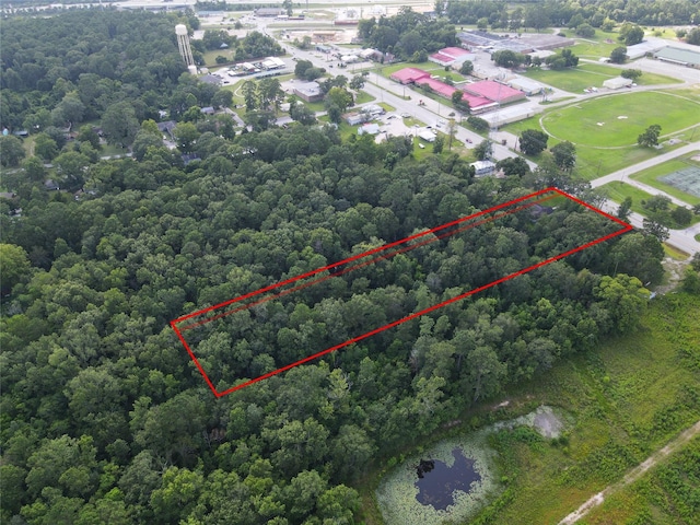 26334 Fm 2090th Rd, Splendora, TX 77372 - aerial view of property and surrounding area with property boundaries highlighted