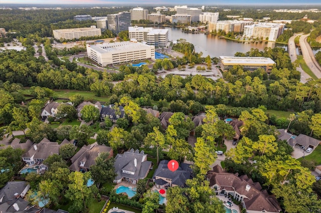 59 N Berryline Cir, Spring, TX 77381 - view of urban area with a nearby body of water