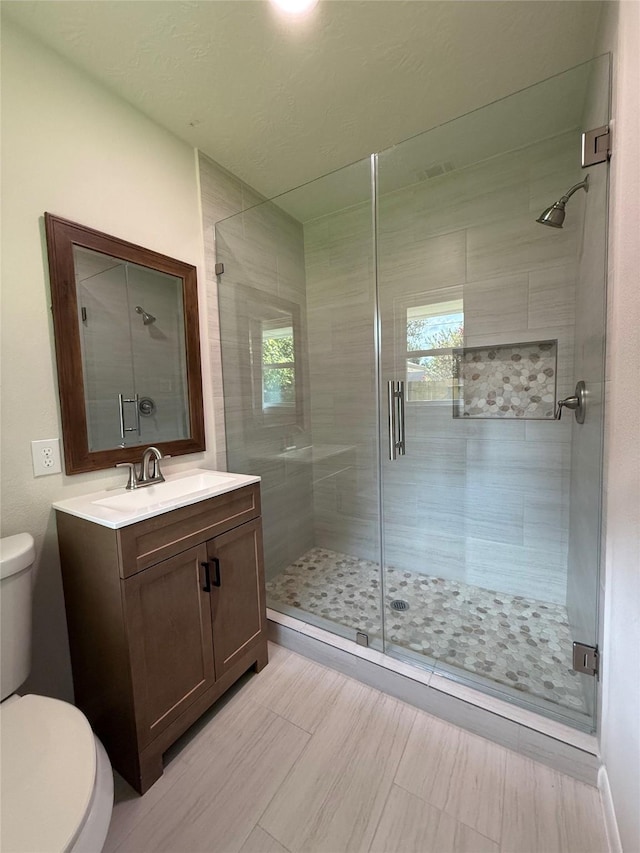 6202 Simsdale St, Houston, TX 77087 - bathroom with a shower stall and vanity