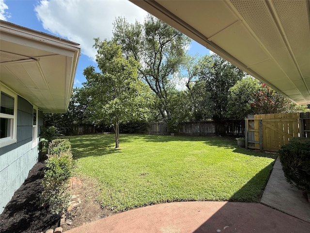 6202 Simsdale St, Houston, TX 77087 - fenced backyard with a patio