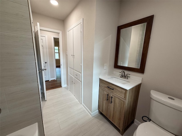 6202 Simsdale St, Houston, TX 77087 - bathroom featuring vanity and toilet