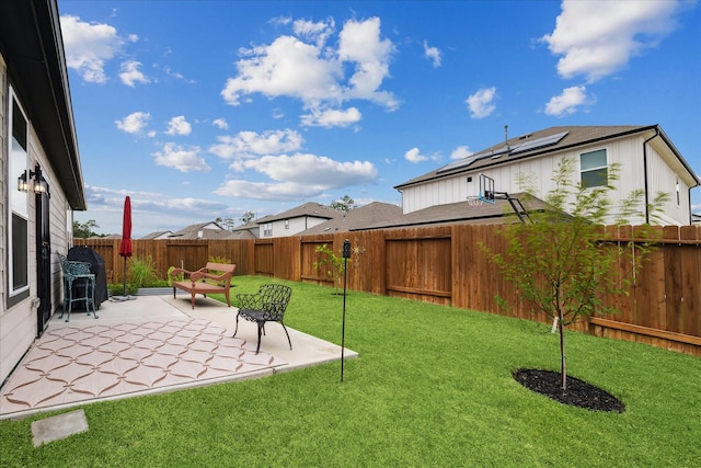 23502 Glenbuck St, Spring, TX 77373 - fenced backyard featuring a patio area