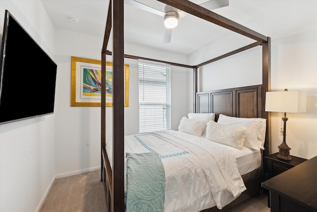 23502 Glenbuck St, Spring, TX 77373 - bedroom with carpet floors and a ceiling fan