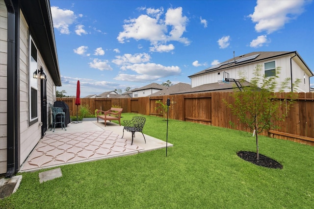 23502 Glenbuck St, Spring, TX 77373 - fenced backyard featuring a patio area