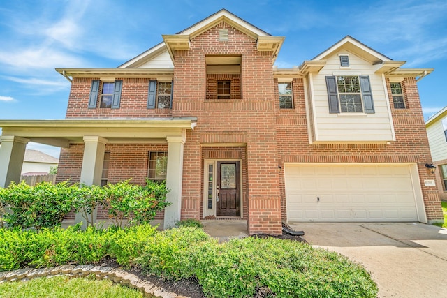 18203 Park Sage Ct, Cypress, TX 77433 - traditional home featuring brick siding, concrete driveway, and an attached garage