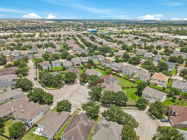 18203 Park Sage Ct, Cypress, TX 77433 - aerial view of residential area featuring property boundaries highlighted
