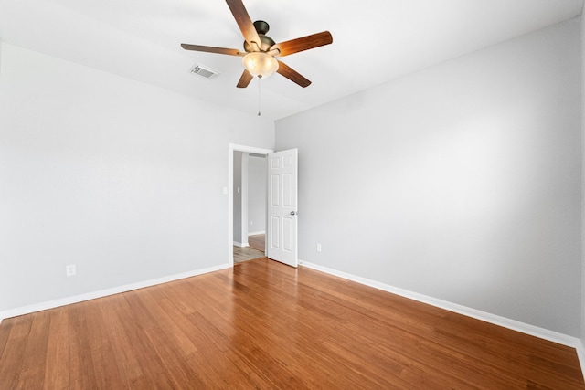 18203 Park Sage Ct, Cypress, TX 77433 - unfurnished room featuring a ceiling fan and wood finished floors