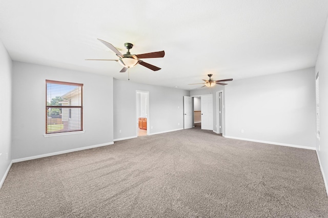 18203 Park Sage Ct, Cypress, TX 77433 - carpeted spare room featuring a ceiling fan and baseboards