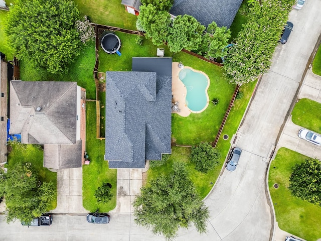 10627 Fire Sage Dr, Humble, TX 77396 - drone / aerial view of a pool