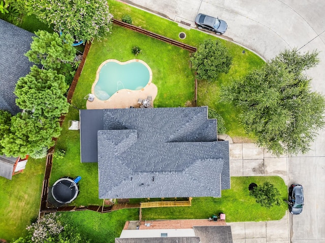 10627 Fire Sage Dr, Humble, TX 77396 - bird's eye view of a pool area
