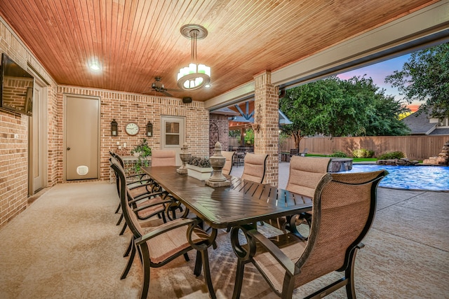 21311 Fairhaven Meadow Dr, Cypress, TX 77433 - fenced backyard featuring a patio area and outdoor dining area