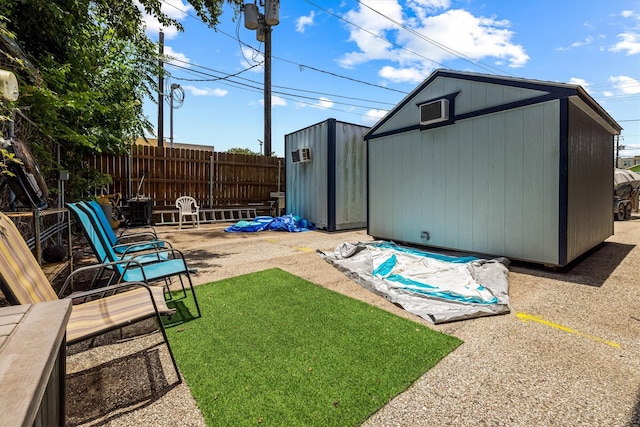 902 51st St, Galveston, TX 77551 - view of yard featuring a storage unit