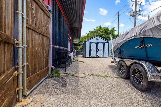 902 51st St, Galveston, TX 77551 - exterior space with a storage unit