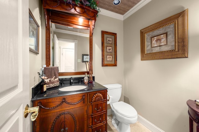 13306 Boca Raton Dr, Houston, TX 77069 - bathroom with vanity and crown molding