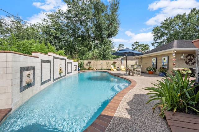 13306 Boca Raton Dr, Houston, TX 77069 - view of swimming pool featuring a patio area and a fenced backyard