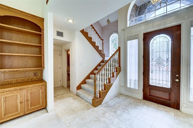 3134 Lake Island Dr, Montgomery, TX 77356 - foyer entrance featuring stairs and baseboards