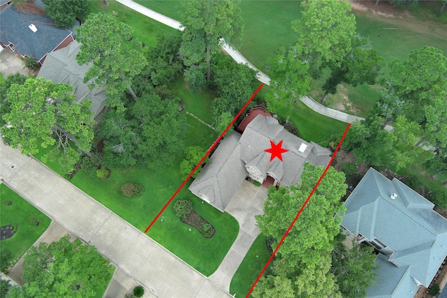 3134 Lake Island Dr, Montgomery, TX 77356 - view of property location featuring property boundaries highlighted