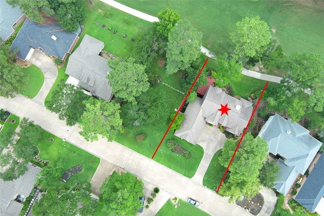 3134 Lake Island Dr, Montgomery, TX 77356 - aerial overview of property's location featuring property parcel outlined