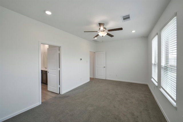 4918 Eldorado Rose Pl, Katy, TX 77493 - unfurnished bedroom with carpet, recessed lighting, and ceiling fan