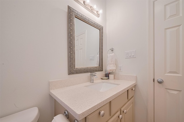14439 Basalt Ln, Houston, TX 77077 - half bathroom with vanity and toilet