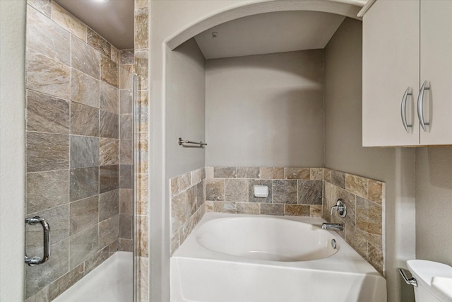 1901 Post Oak Blvd Unit 1206, Houston, TX 77056 - full bath featuring a garden tub and a shower stall