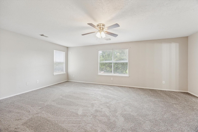 21619 Knightsbrook Ln, Katy, TX 77449 - carpeted spare room with ceiling fan and a textured ceiling