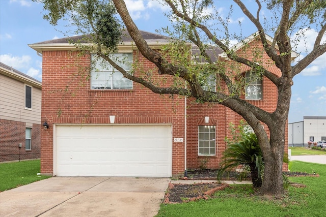 21619 Knightsbrook Ln, Katy, TX 77449 - traditional home featuring driveway, brick siding, and a garage