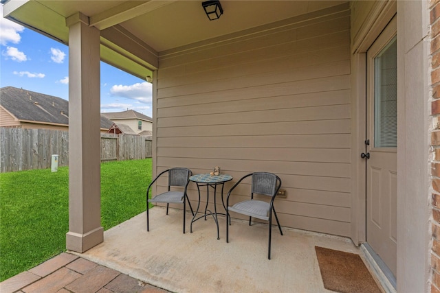20726 Ranch Mill Ln, Cypress, TX 77433 - fenced backyard with a patio area