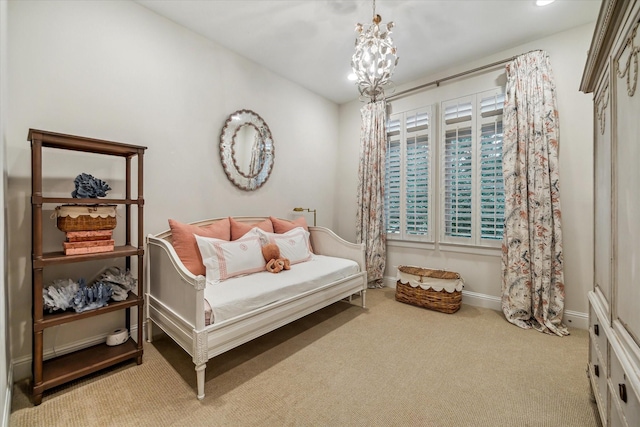 1126 Lake Pointe Pkwy, Sugar Land, TX 77478 - carpeted bedroom featuring baseboards and a chandelier