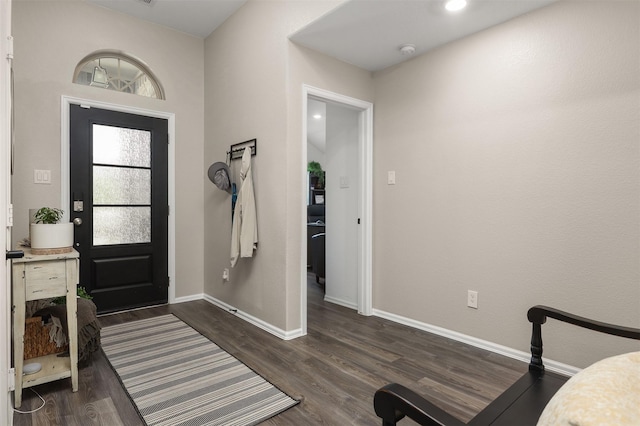 3051 Newcastle Crest Ln, Dickinson, TX 77539 - entrance foyer featuring dark wood-style floors