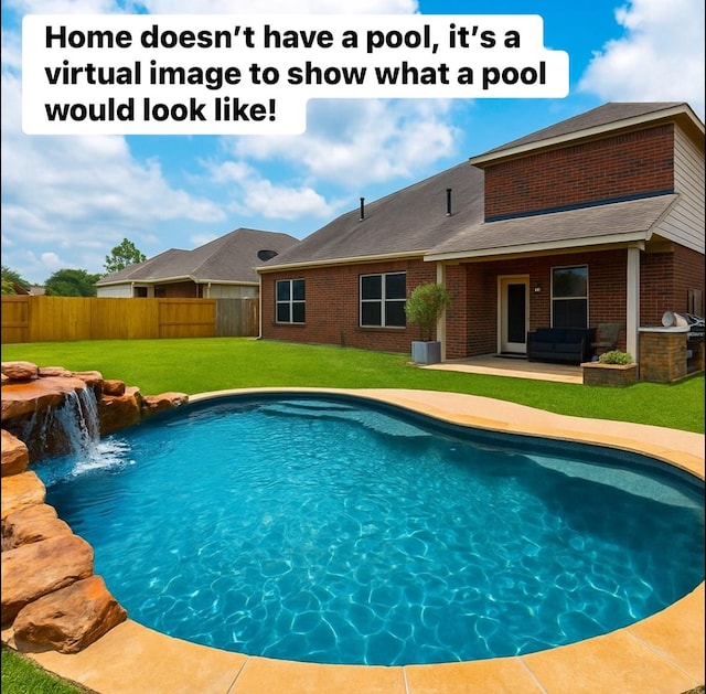 4723 Peninsula Garden Way, Humble, TX 77396 - view of pool with a patio area