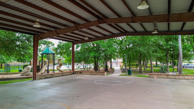 4723 Peninsula Garden Way, Humble, TX 77396 - view of patio featuring a ceiling fan